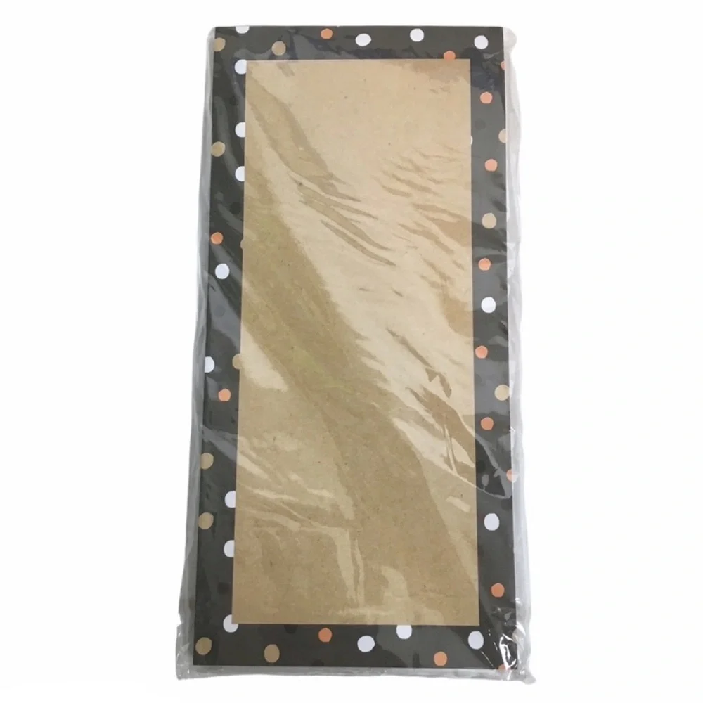 Halloween Fall Planner Stationery Kit Set List Pad Sticky Notes Kraft Paper Dots